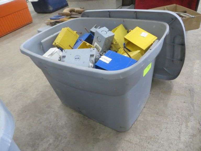 Tub of Electrical Boxes Lambrecht Auction, Inc.