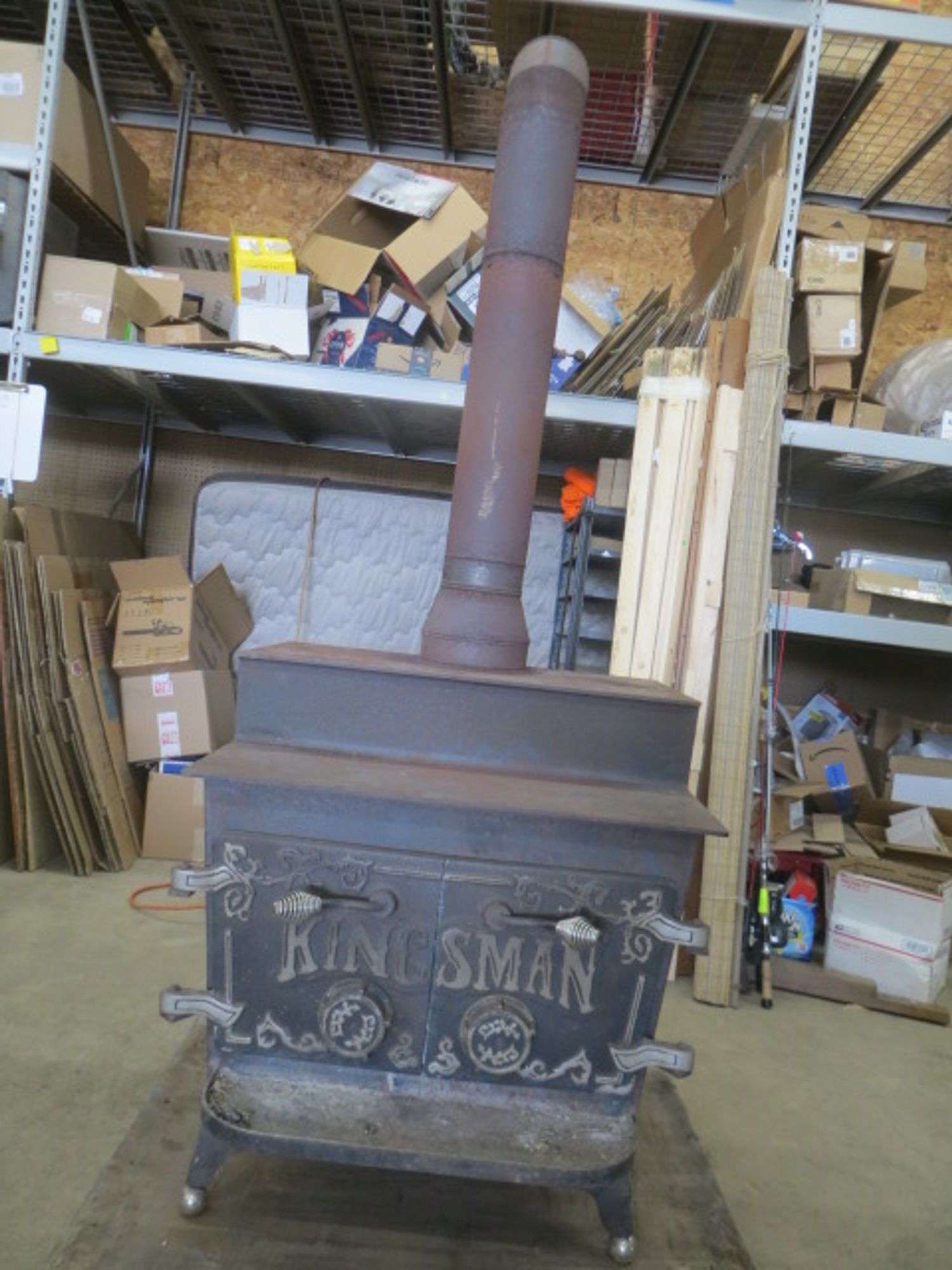 Kingsman Brick Lined Wood Stove - Lambrecht Auction, Inc.