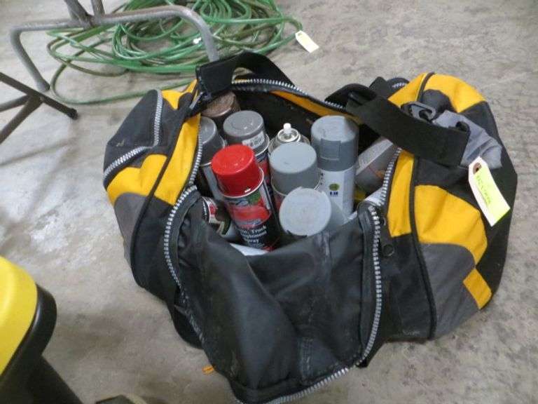 Duffle Bag Full of Spray Paint Lambrecht Auction, Inc.