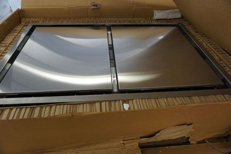 Forno Arezzo 44 in. Ceiling Mount Range Hood in Stainless Steel Lambrecht Auction, Inc.