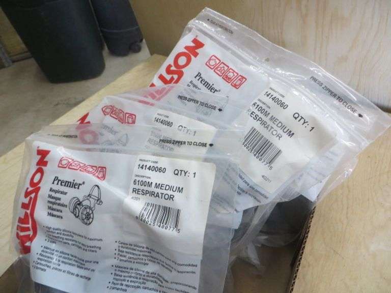New Wilson Respirators w/Cartridges, 6/Box Lambrecht Auction, Inc.