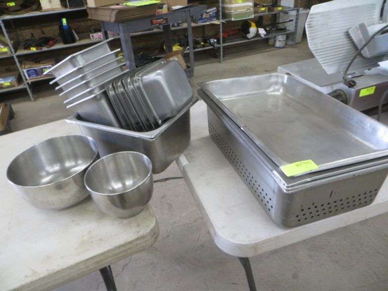 SS Food Service Pans Asst. Sizes Lambrecht Auction, Inc.