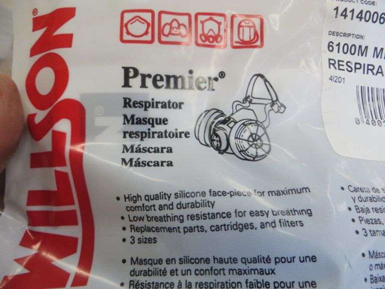 New Wilson Respirators w/Cartridges, 6/Box Lambrecht Auction, Inc.
