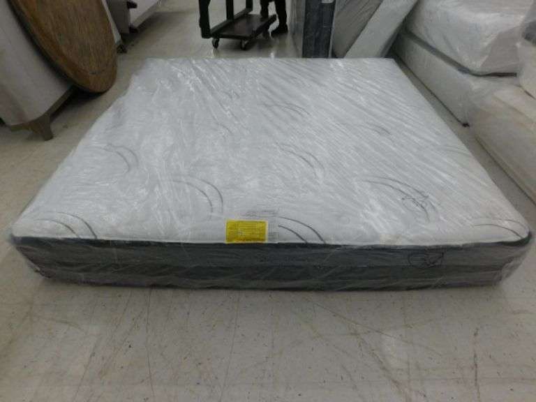 King Mattress Restonic Imperial Pocketed Coil Plush Lambrecht Auction, Inc.