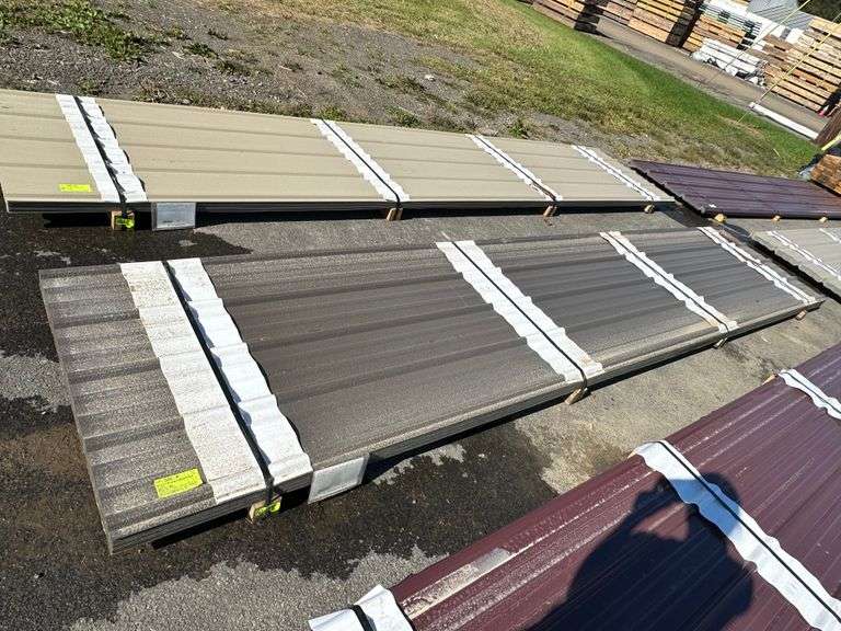 Bronze Corrugated Metal Panel 3'x16' Lambrecht Auction, Inc.