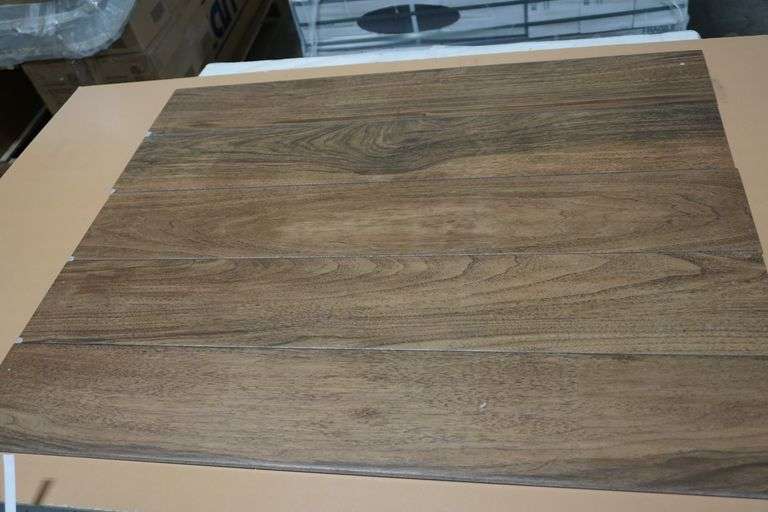 Pensacola Brown Porcelain Tile 6"x36" Lambrecht Auction, Inc.