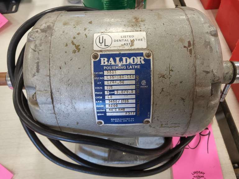 Baldor polishing lathe Lindsay Auctions & Realty LLC