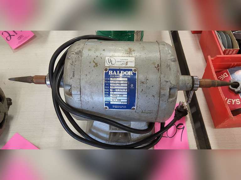 Baldor polishing lathe Lindsay Auctions & Realty LLC