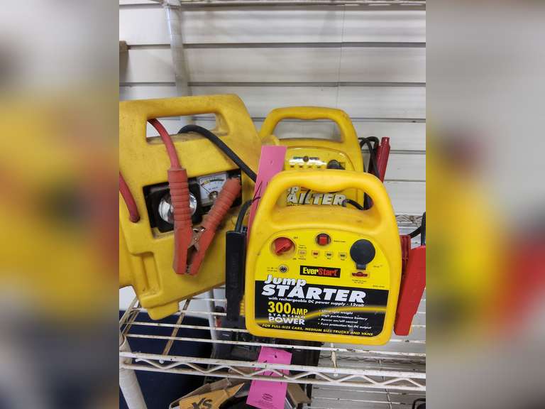 3 jump starters Lindsay Auctions & Realty LLC