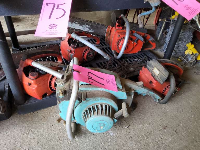 Homelite super XL chainsaw untested, Homelite Super II chainsaw