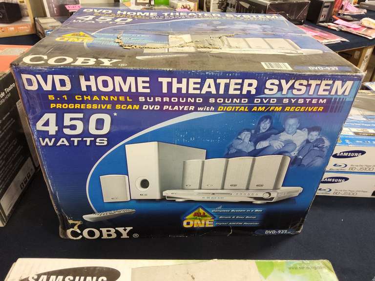 Coby dvd home theater system Lindsay Auctions & Realty LLC