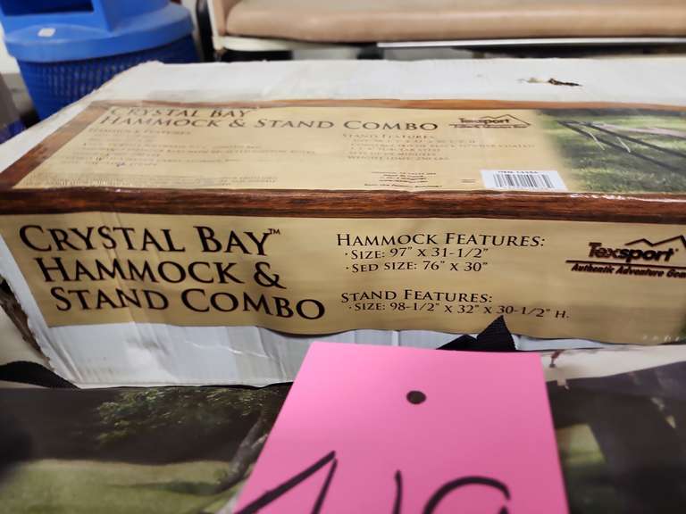 Group Coleman queen air mattress, lasso golf set, binoculars, hammock