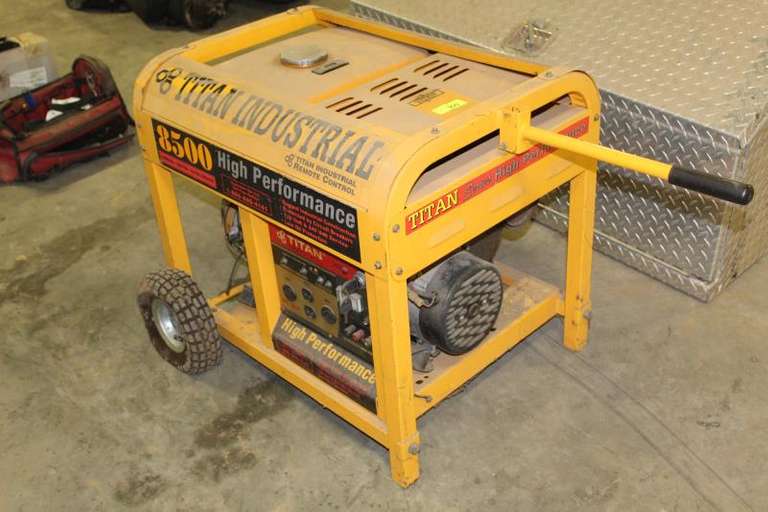 TITAN INDUSTRIAL 8500 ELECTRIC GENERATOR Lawler Auction Company