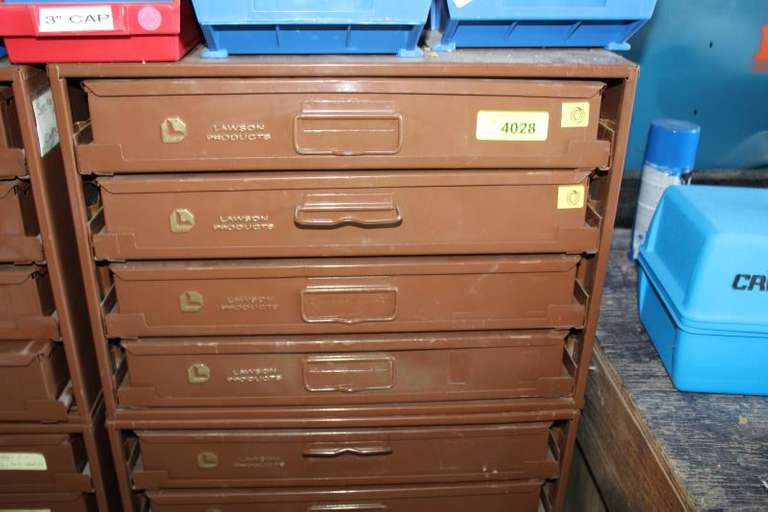 LAWSON PARTS BINS WITH HARDWARE Lawler Auction Company