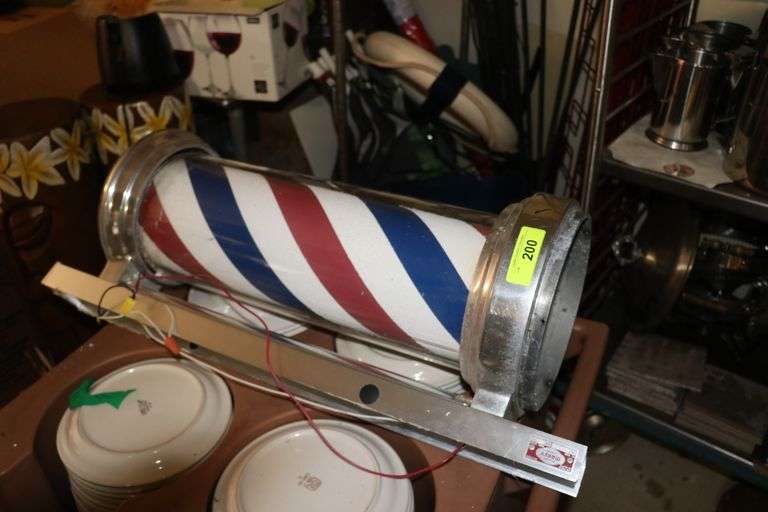 ELECTRIC BARBER POLE Lawler Auction Company
