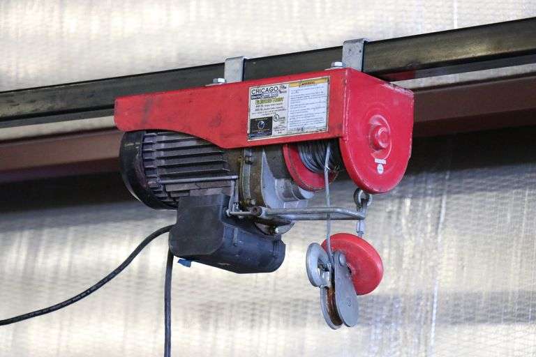 A Frame and Electric Hoist Lawler Auction Company