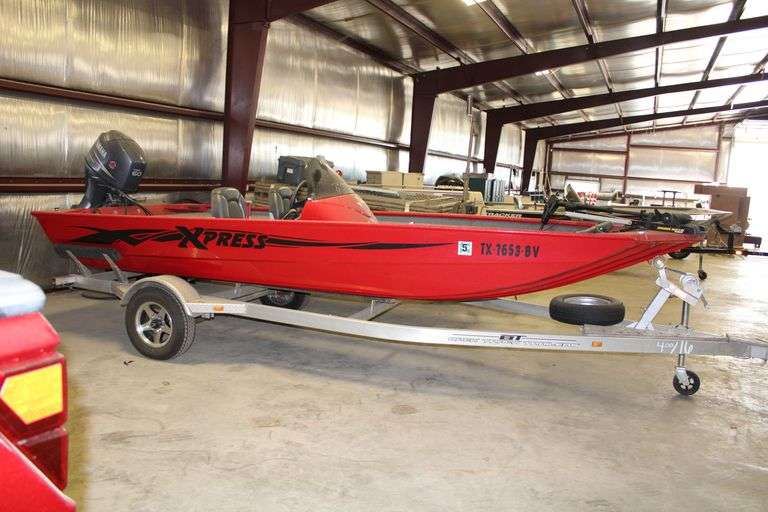 2012 XPRESS BOAT WITH 2011 60HP YAMAHA MOTOR, & TRAILER Lawler
