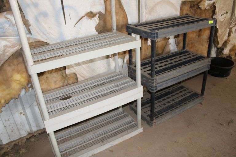 PLASTIC SHELVING UNITS Lawler Auction Company