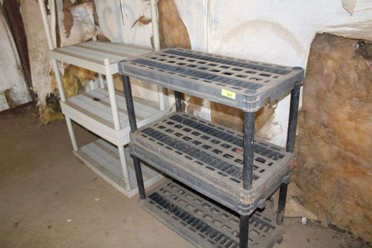 PLASTIC SHELVING UNITS Lawler Auction Company