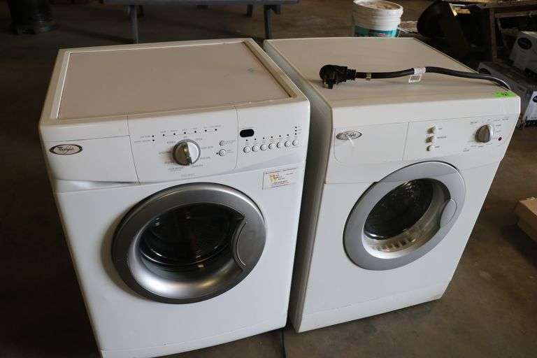 Whirlpool Front Load Washer / Dryer Set Lawler Auction Company