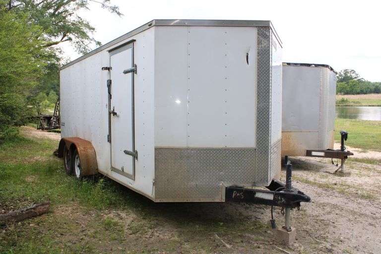 2017 LARK UNITED MANUFACTURING TEXAN CARGO TRAILER, 16FT
