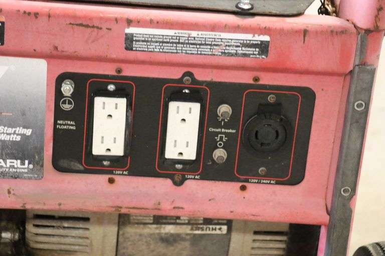 Husky Generator 6250 Starting Watts 5000 Running Watts Lawler Auction