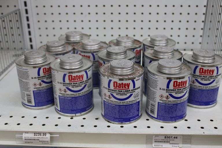 SHOWER PAN LINER ADHESIVE Lawler Auction Company