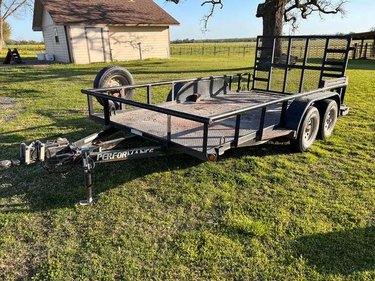 Performance Bumper Pull utility Trailer Leap Auctions, LLC