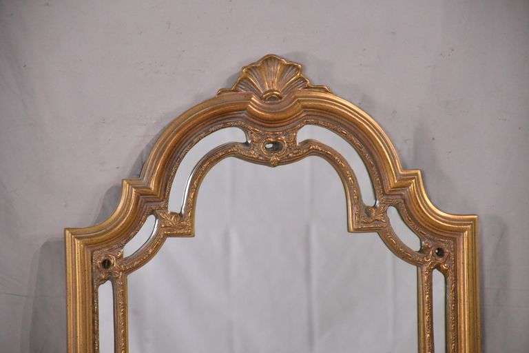 Stroupe Mirror Co. mirror with ornate gold frame; 13173002 R.H. Lee