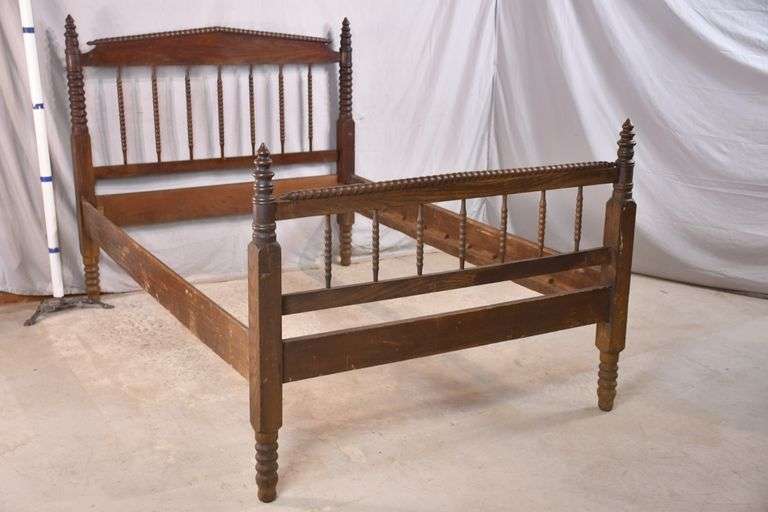 Early Jenny Lind style bed with rails; 1037220 R.H. Lee & Co