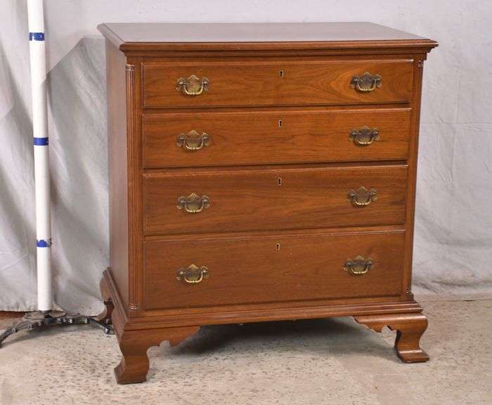 Biggs walnut 4 drawer bachelor's chest; 931279 R.H. Lee & Co