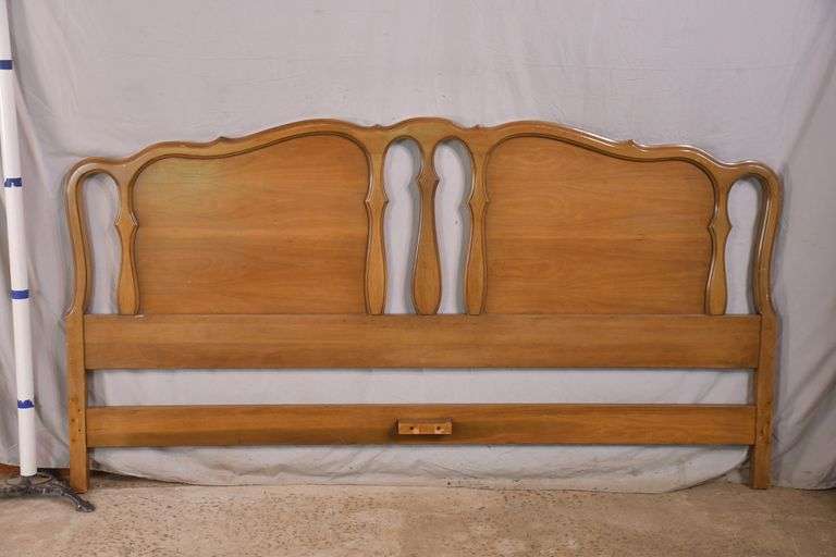 King size French style headboard; 557941D R.H. Lee & Co. Auctioneers