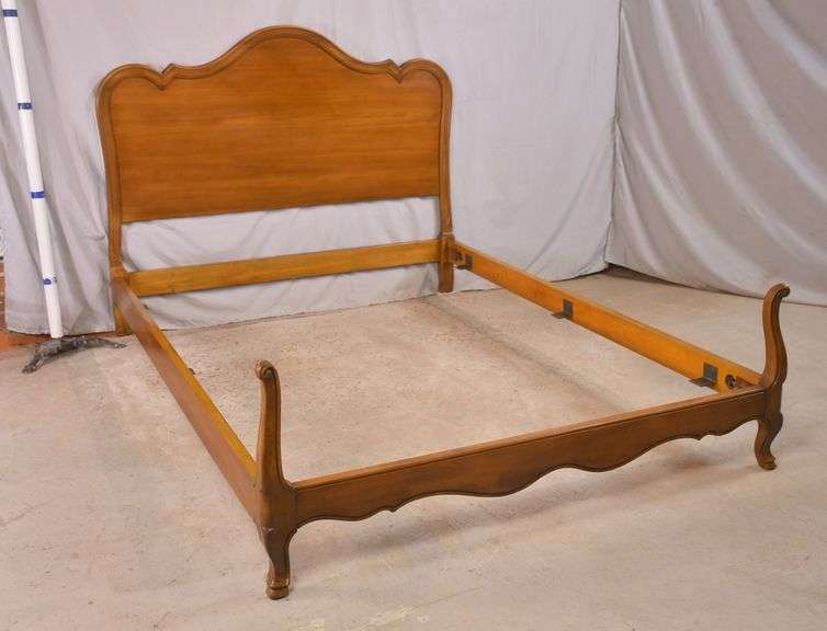 French style full size bed with bolton rails; 68875D R.H. Lee & Co