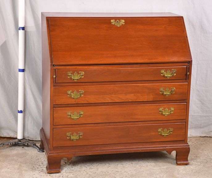 Willett cherry slant front desk; 11675003 R.H. Lee & Co. Auctioneers