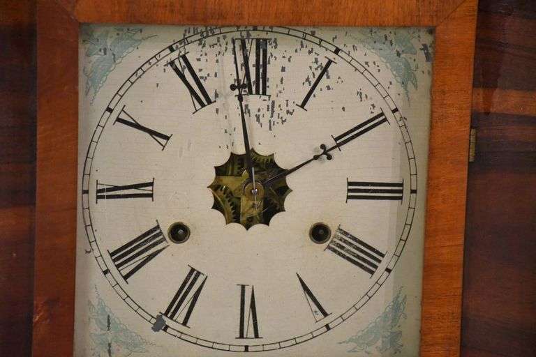 Early New Haven weight driven Ogee clock; 1120167 R.H. Lee & Co