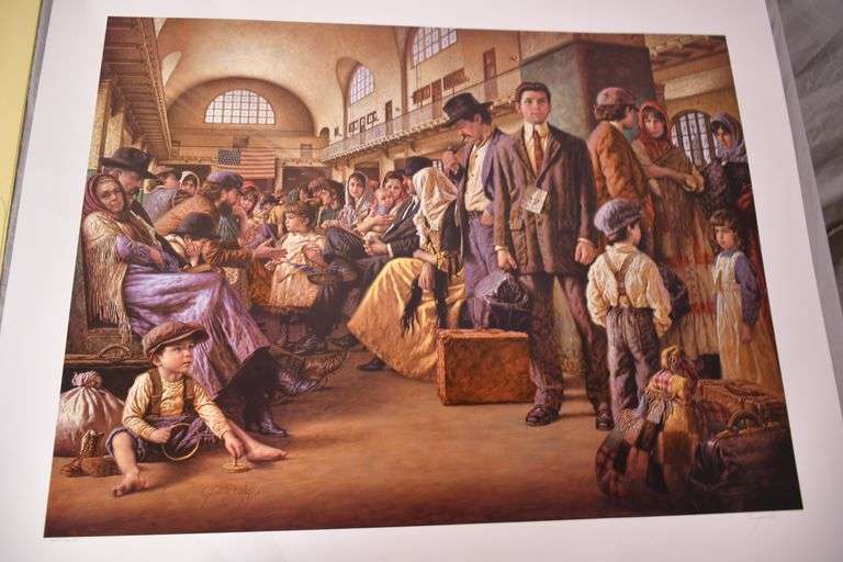 Signed limited edition unframed print ""Pillars of a Nation" by Jim