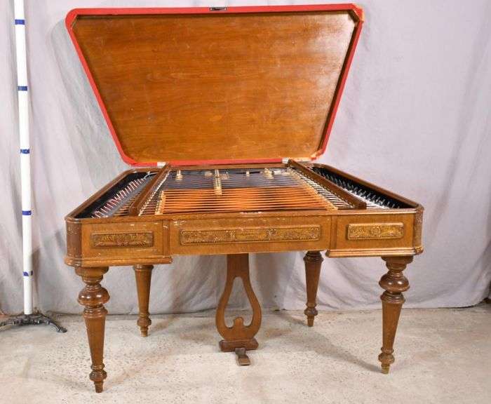 Bohak cimbalom with turned legs; 3362306 R.H. Lee & Co. Auctioneers