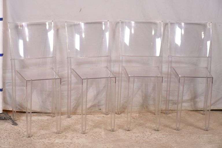 Set of 4 Kartell "La Marie" clear chairs; 559062 R.H. Lee & Co