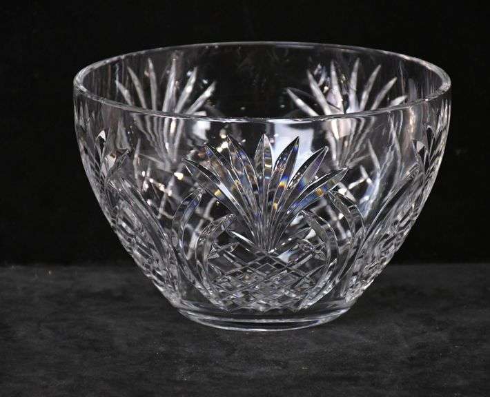 Waterford crystal bowl with pineapple designs; 13881C069 R.H. Lee