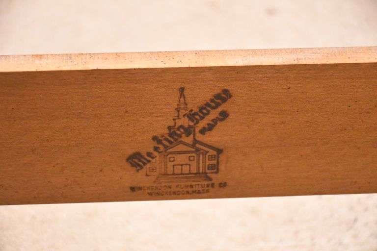 Pair of Winchendon Furniture Co. "Meeting House Maple" twin size beds