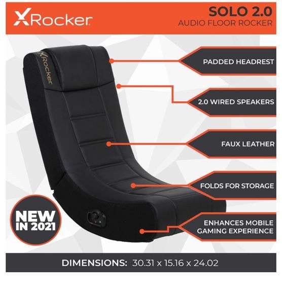 X rocker solo 2.0 gaming rocking chair Lexington Online Auction