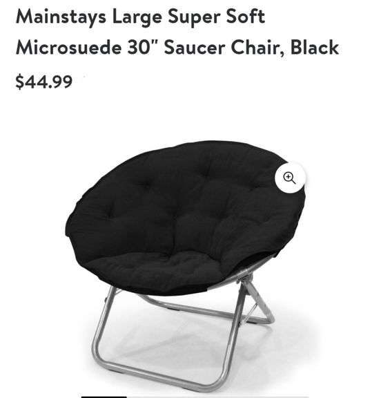 Mainstays Microsuede 30" Saucer Chair Lexington Online Auction