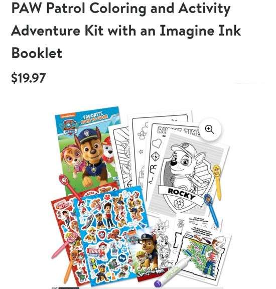 Paw Patrol Coloring & Activity Kit Lexington Online Auction