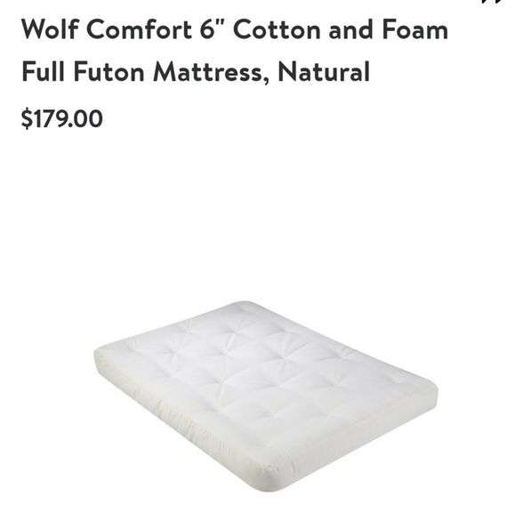 Wolf Comfort 6" Full Futon Mattress Lexington Online Auction