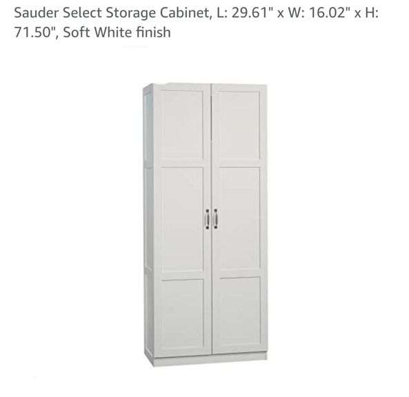Sauder Select Storage L 29.61" x W 16.02" x H 71.50", Soft