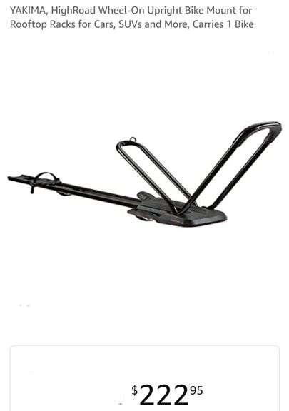 yakima highroad top car bike rack