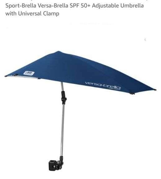 SportBrella VersaBrella SPF 50+ Adjustable Umbrella with Universal