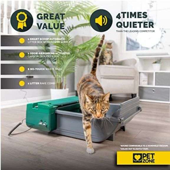 Pet Zone Smart Scoop Automatic Litter Box Lexington Online Auction