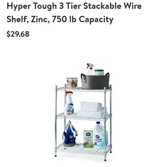 Hyper Tough 3 Tier Metal Storage Rack Lexington Online Auction
