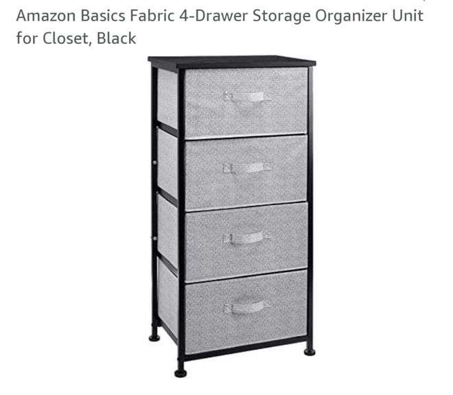 Amazon Basics Fabric 4Drawer Storage Organizer Lexington Online Auction